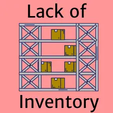 lack of inventory