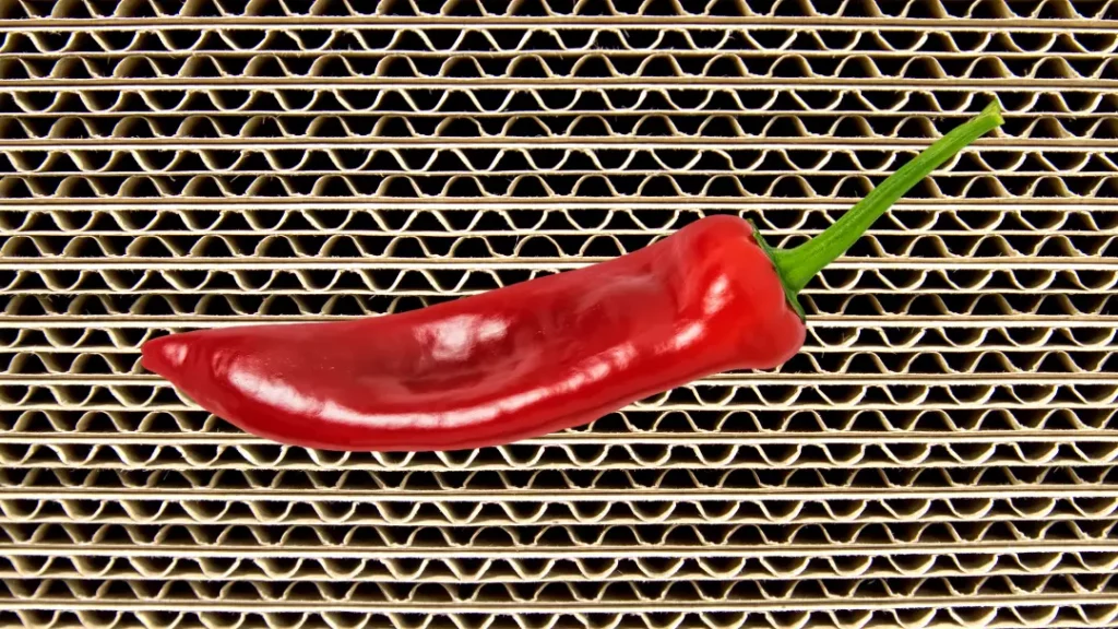 food safety corrugated packging red pepper