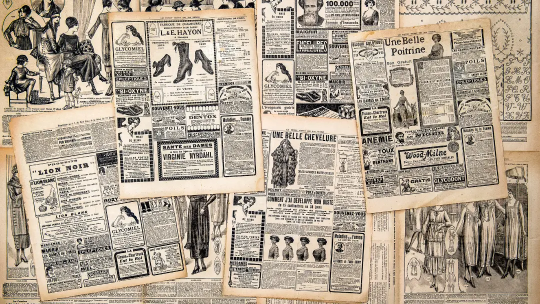 old newspaper ads